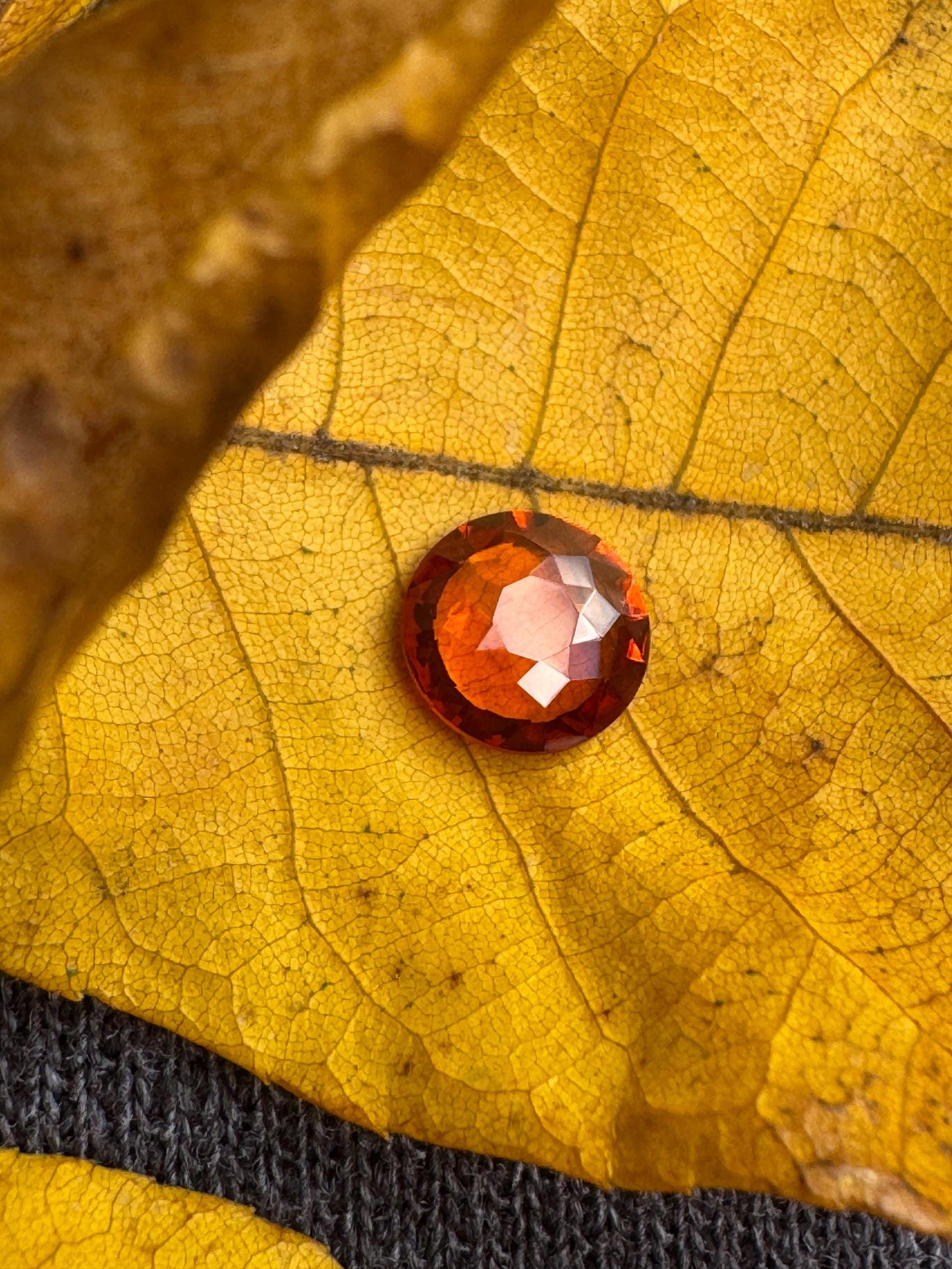 Orange Garnet Rose Cut, 1.25ct