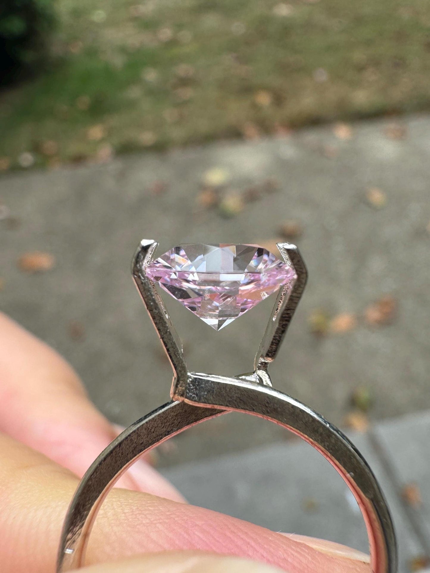 Light Pink Lab Sapphire Hexagon, 2.95ct