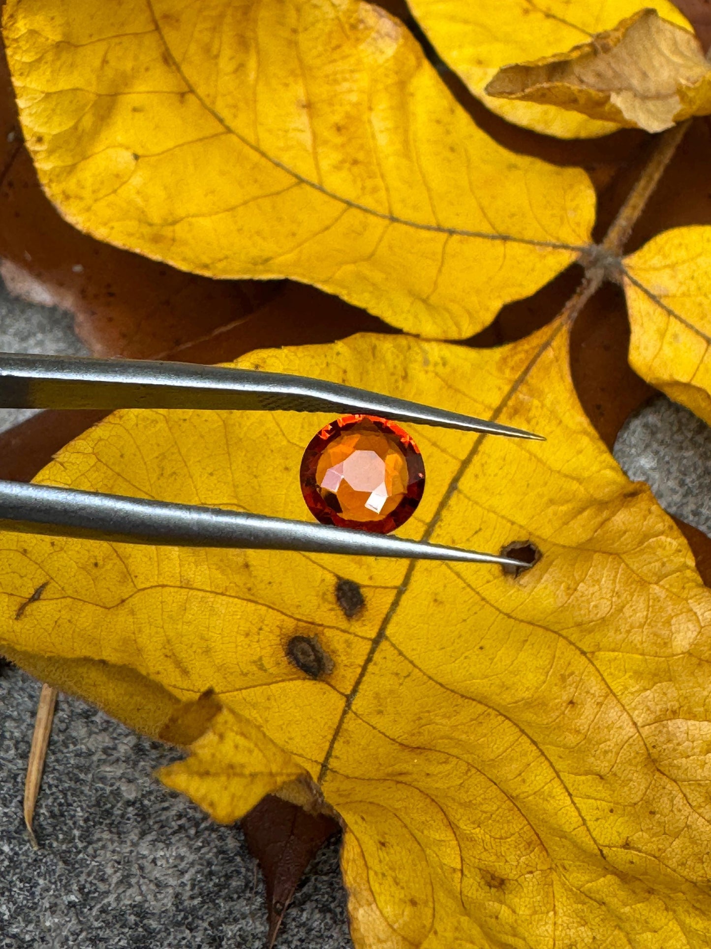 Orange Garnet Rose Cut, 1.25ct