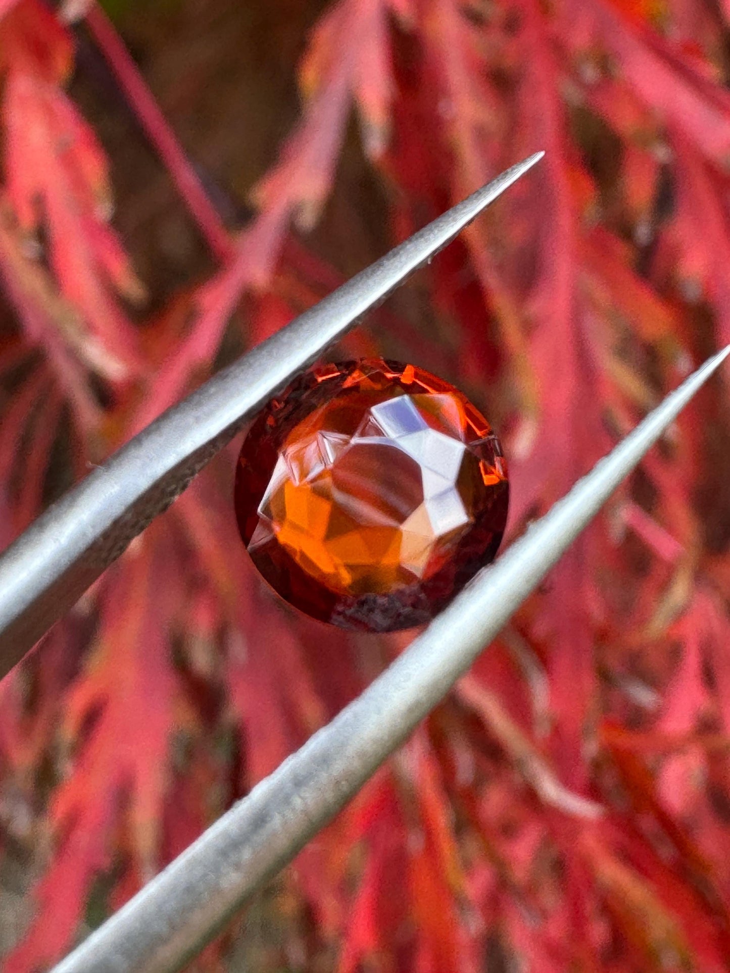 Orange Garnet Rose Cut, 1.25ct